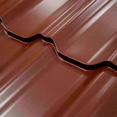 Металлочерепица Grand Line Kvinta Qarzit lite Ral 8017 Шоколад (0,5 мм).jpg_product